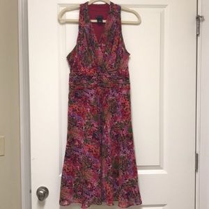New Directories floral lined dress size 12